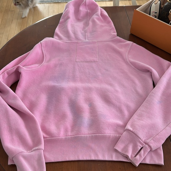 Aviator nation pink hoodie sweatshirt zip pocket - Picture 4 of 16